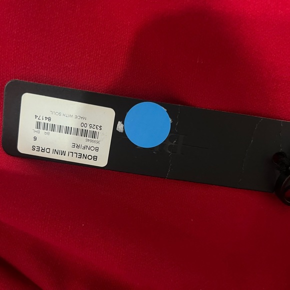 Black Halo Red Mini Dress - Picture 7 of 7